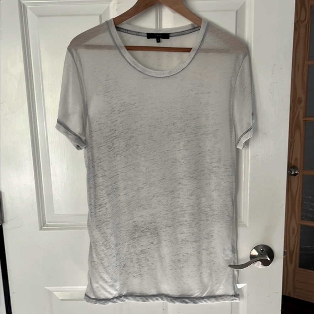 IRO Sheer White Short Sleeve Tee